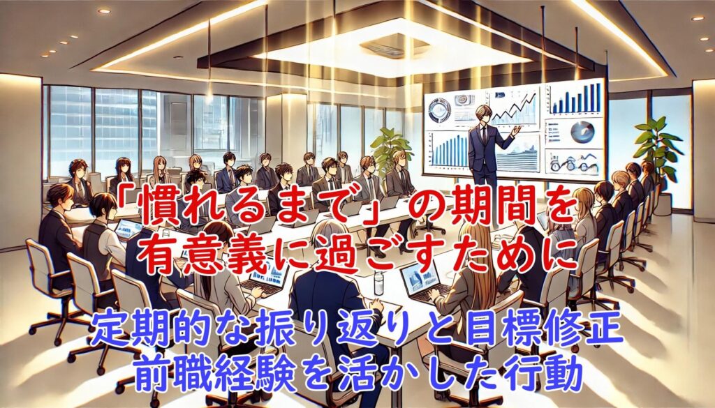 30代転職者が新職場に慣れるまでの標準期間とやっておきたい4項目-「慣れるまで」の期間を有意義に過ごすために