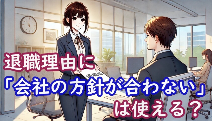 「会社の方針が合わない」退職理由の伝え方と転職4つの成功ポイント-退職理由に「会社の方針が合わない」は使える?
