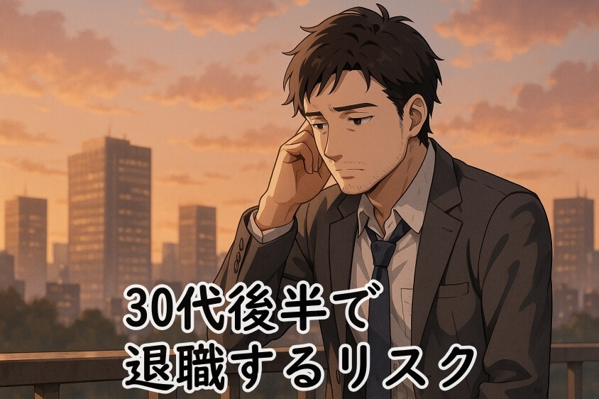30代後半 次を決めず退職 転職市場で有利に内定できる転職成功法-30代後半で退職するリスク 次を決めずに退職 30代後半