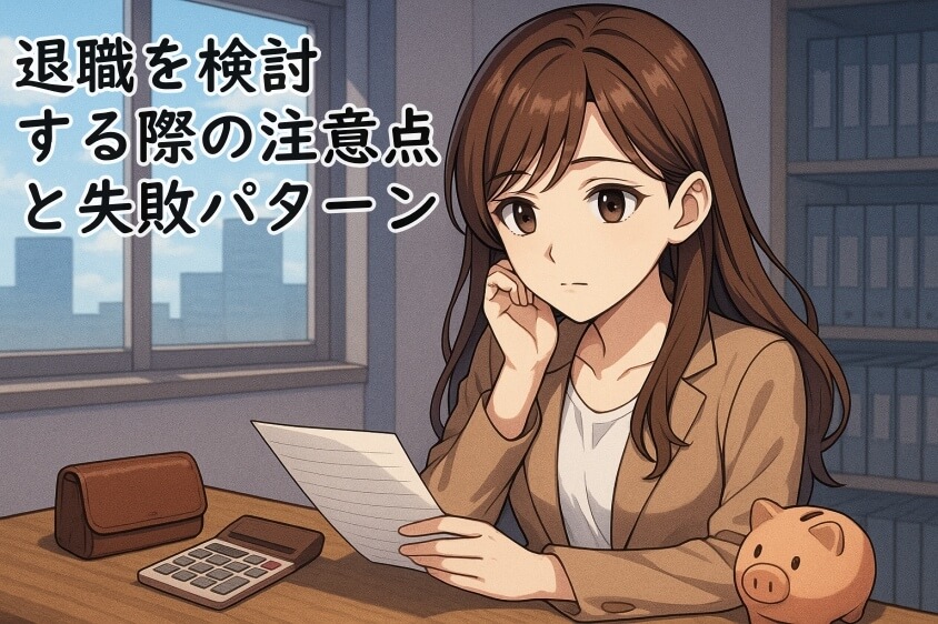 仕事辞めたい30代女性の退職 転職 カシコイ次の一歩の進み方-退職を検討する際の注意点と失敗パターン