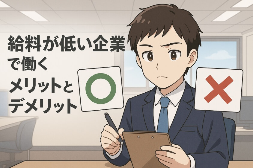 ホワイト企業だけど給料低いのは限界!そんなあなたへ転職サポート-給料が低いホワイト企業で働くメリットとデメリット