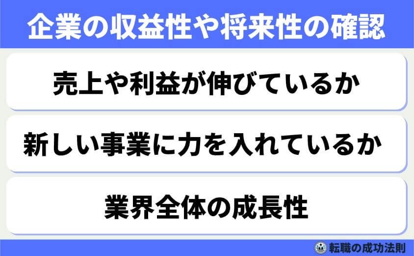 ホワイト企業だけど給料低いのは限界!そんなあなたへ転職サポート-企業の収益性や将来性の確認