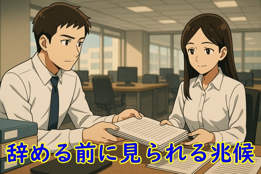 【辞める人は黙って辞める】急増！上手くいく円満退職と転職成功法-辞める前に見られる兆候