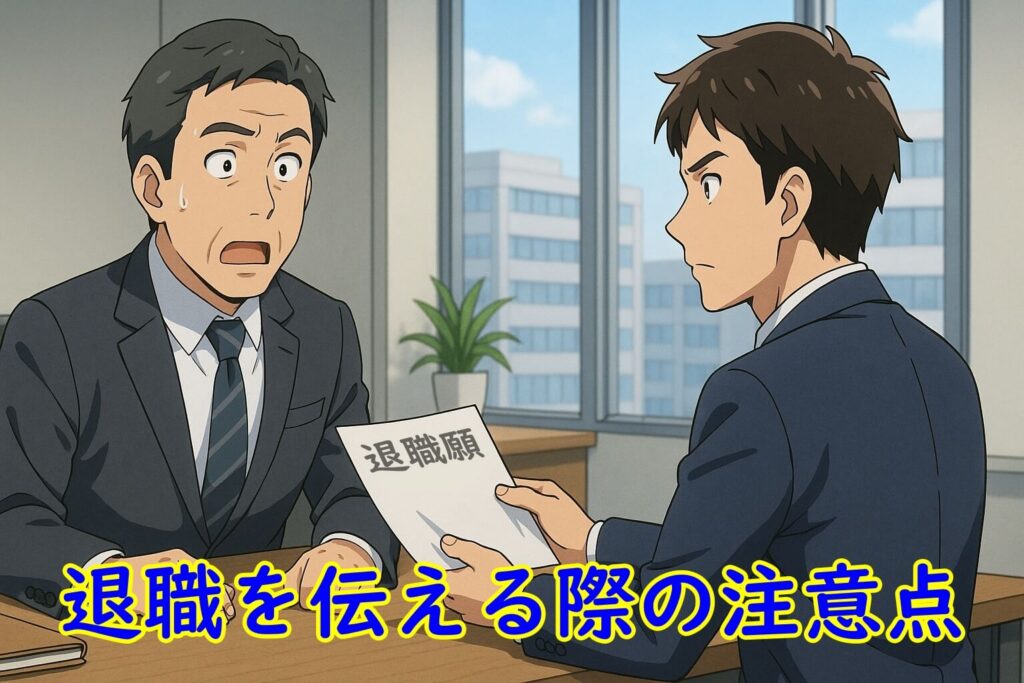【辞める人は黙って辞める】急増！上手くいく円満退職と転職成功法-退職を伝える際の注意点