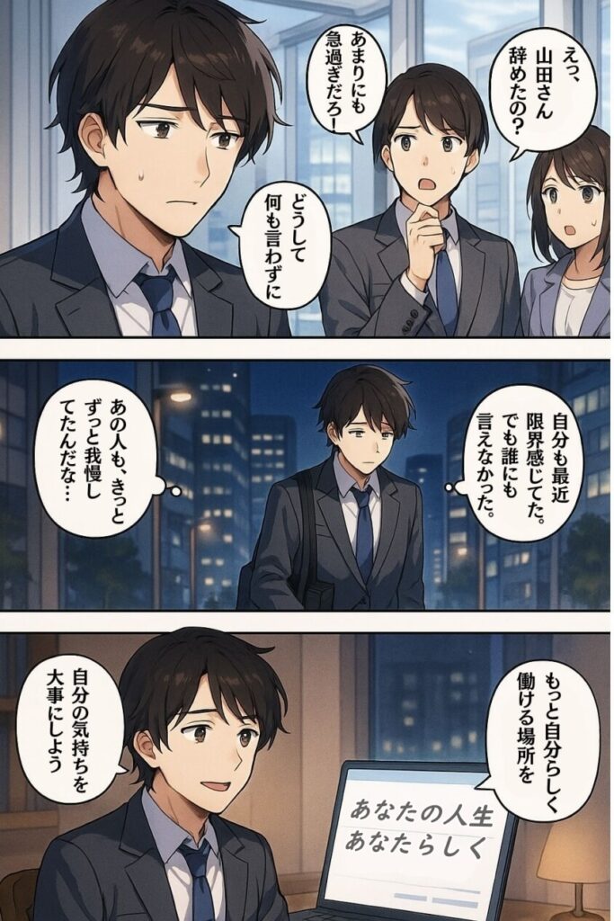 【辞める人は黙って辞める】急増！上手くいく円満退職と転職成功法-マンガ