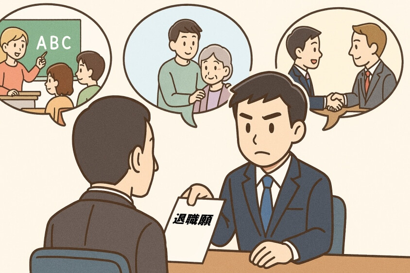 引き止められない退職理由 6タイプと例文-引き止められにくい退職理由 6つのタイプと上手な伝え方-スムーズな退職を目指すには、退職理由を引き止められない理由にすることです。会社が「これじゃ引き留められないな…」と納得するもっとも有効な退職理由は、「会社側では対応できない事情」を理由にすることです。