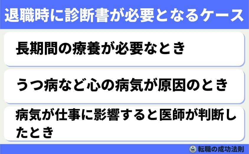 退職で診断書のメリットとデメリット診断書で受けられる支援制度解説-退職で診断書を提出するとは-退職時に診断書が必要となるケース