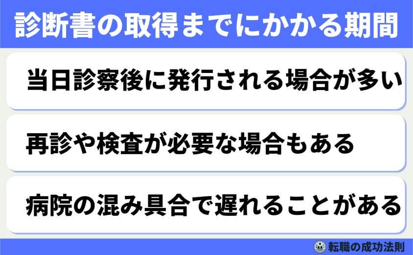 退職で診断書のメリットとデメリット診断書で受けられる支援制度解説-診断書を取得する際の手順-診断書の取得までにかかる期間