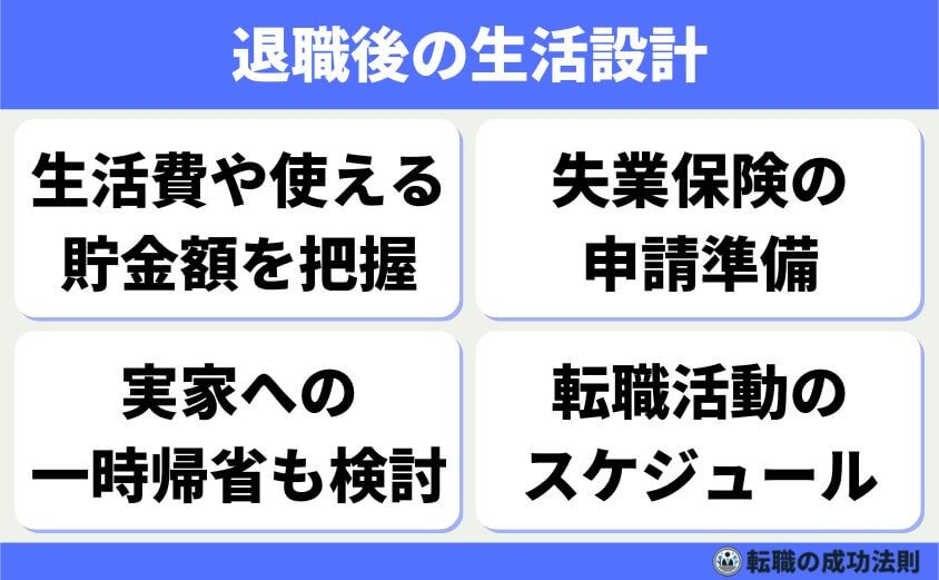 退職理由 精神的に限界-退職を決めたら、まず考えるべきは「その後の生活」です。貯金や実家の支援、次の仕事の目処があるかどうかで安心感が変わります。預金残高などを確認して、無収入の期間をどう乗り切るか、現実的なプランを立てておきましょう。