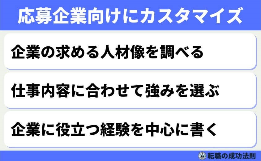 【面接に進める職務経歴書】あなたの魅力を最大限に引き出す作成方法-応募企業に合わせて記載する
