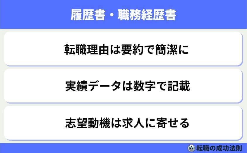 退職理由「給料が安い」の転職成功術 言い換えとOK例文で徹底解説-履歴書・職務経歴書　見出し・一文要約・実績・志望の順