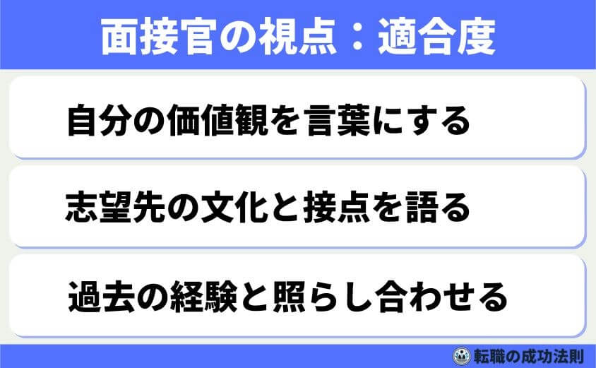 5つの鉄則で好印象な転職理由 面接官に刺さる回答例文-どれだけ能力があっても、会社の価値観と合わなければ長続きしません。そのため、面接官は「この人はうちの社風に合うか？」をよく見ています。転職理由から、あなたの働き方や大切にしている価値観を読み取ろうとしています。