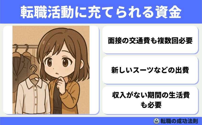ボーナス前退職はもったいない?迷った時の判断ポイント5選-転職活動に充てられる資金が減る