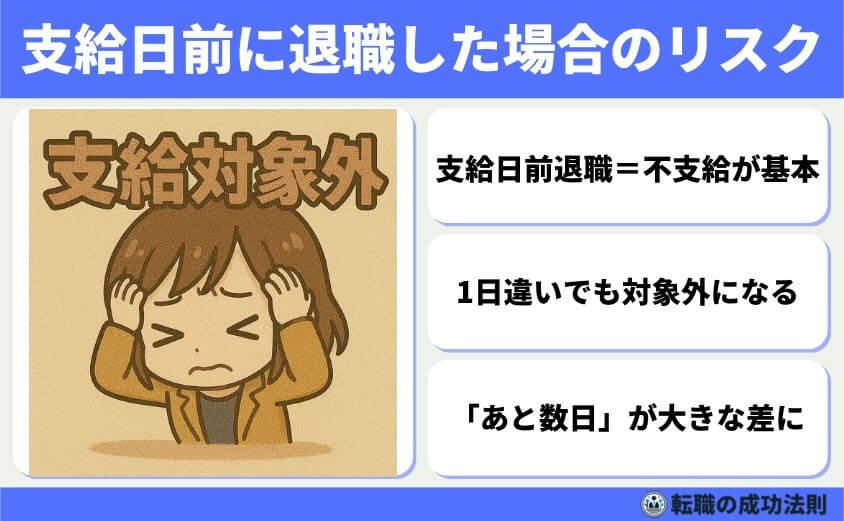 ボーナス前退職はもったいない?迷った時の判断ポイント5選-支給日前に退職した場合のリスク