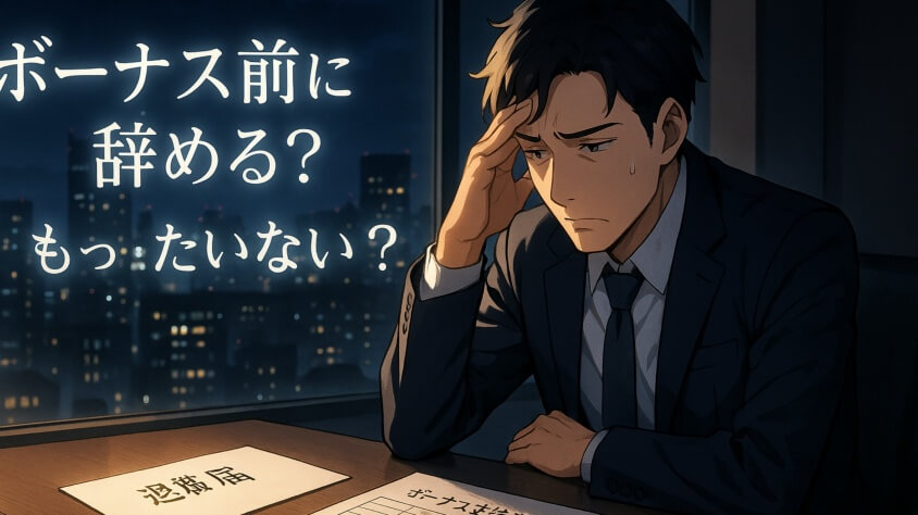 ボーナス前退職はもったいない?迷った時の判断ポイント5選-ボーナス前の退職が「もったいない」理由