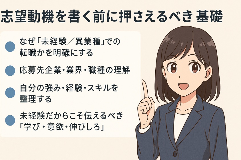 未経験職でも3つの鉄則で内定UP　職種・年代別志望動機例文5選-志望動機を書く前に押さえるべき基礎