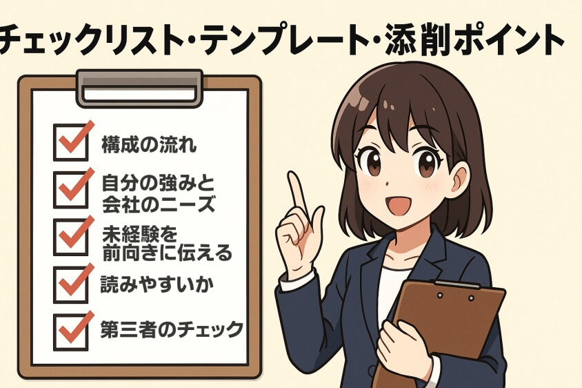 未経験職でも3つの鉄則で内定UP　職種・年代別志望動機例文5選-チェックリスト・テンプレート・添削ポイント