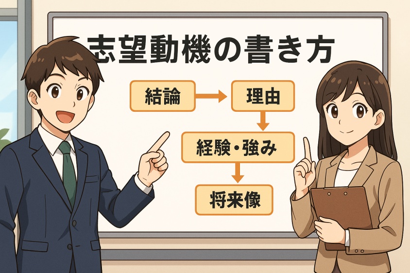 未経験職でも3つの鉄則で内定UP　職種・年代別志望動機例文5選-志望動機の基本構成と書き方の流れ