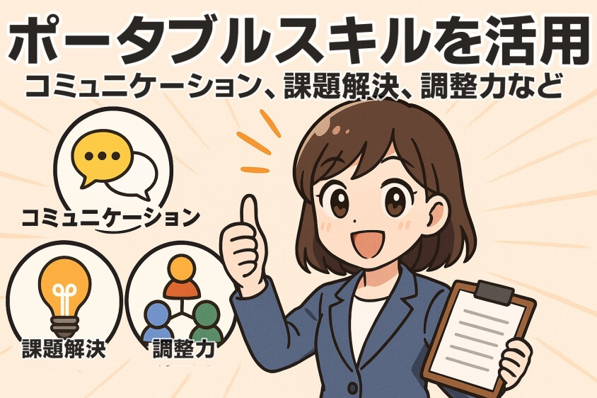 未経験職でも3つの鉄則で内定UP　職種・年代別志望動機例文5選-ポータブルスキル（コミュニケーション、課題解決、調整力など）を活用