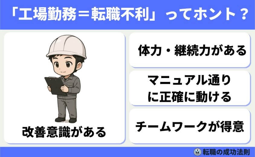 工場勤務から転職 20代から40代の最適職種と完全ガイド-「工場勤務=転職不利」ってホントなの?
