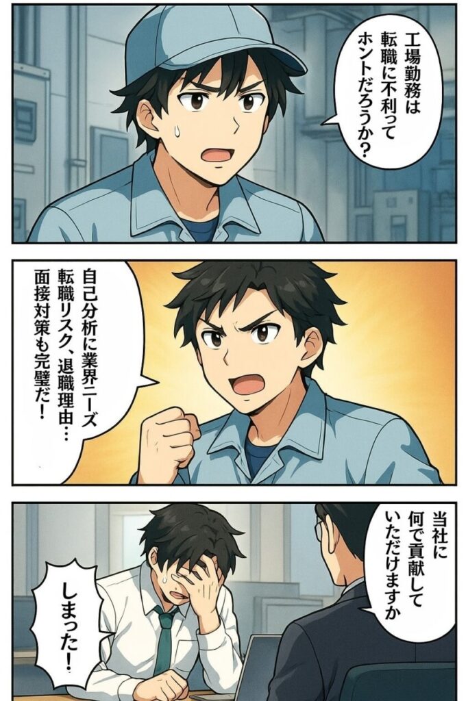 工場勤務から転職 20代から40代の最適職種と完全ガイド-まんが