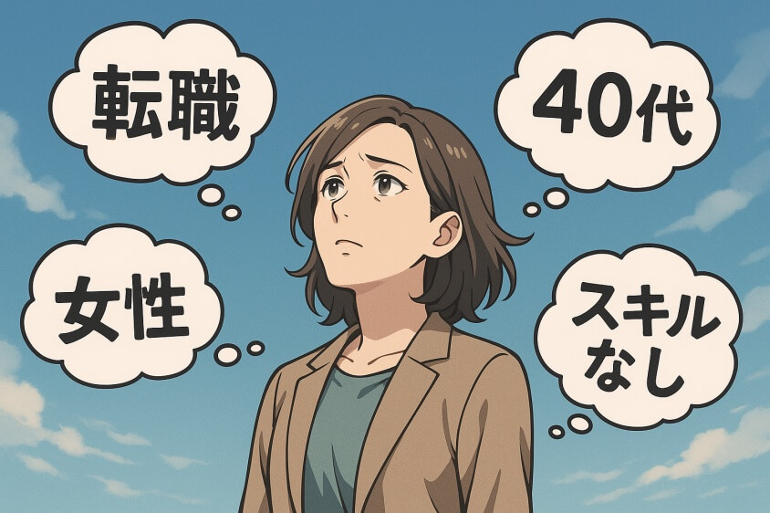 40代スキル資格なし女性におススメの転職法と未経験優遇職種9選-40代女性の転職状況と「スキルなし」という捉え方