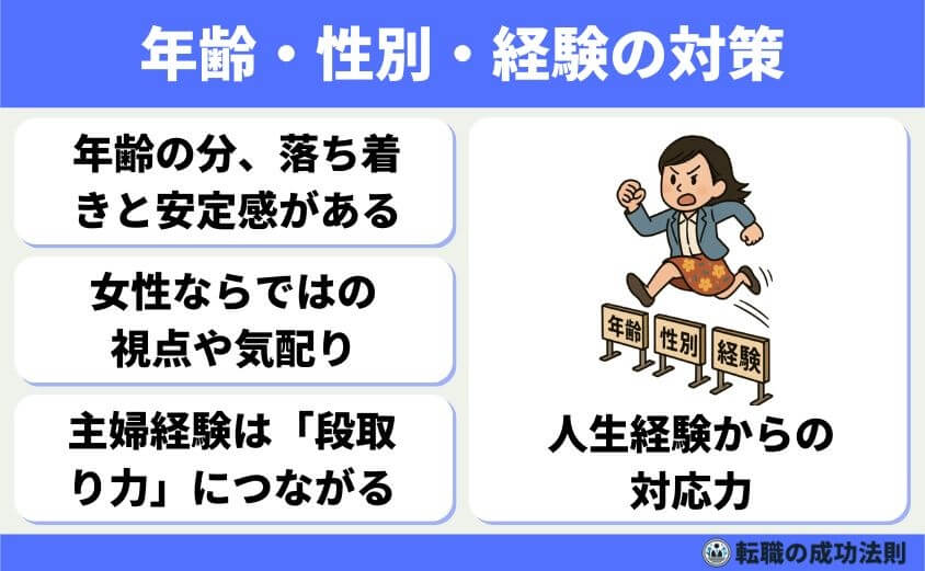 40代スキル資格なし女性におススメの転職法と未経験優遇職種9選-年齢・性別・経験の壁とその対策