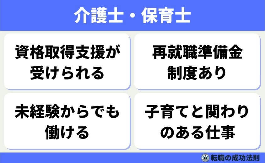 介護士、保育士