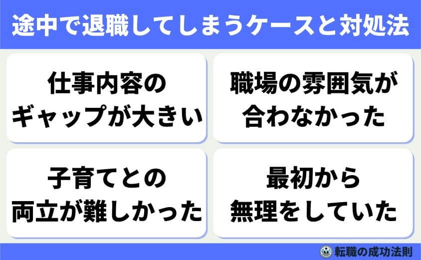 途中で退職してしまうケースと対処法