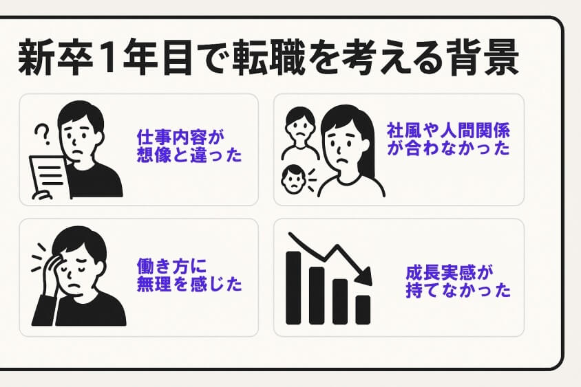 新卒1年目で転職を考える背景（離職率・入社1年以内の傾向）-新卒一年目の転職は本当に厳しいか？成功の秘訣とリアルな体験例