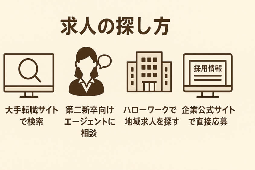 求人の探し方：転職サイト／転職エージェント／ハローワーク等-新卒一年目の転職は本当に厳しいか？成功の秘訣とリアルな体験例