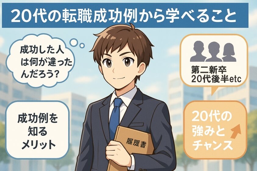 20代の転職成功例から学べること-【たった5つの秘策】20代が短期で転職できた成功例を徹底解説