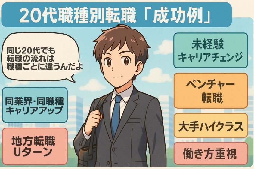 20代職種別転職「成功例」-【たった5つの秘策】20代が短期で転職できた成功例を徹底解説