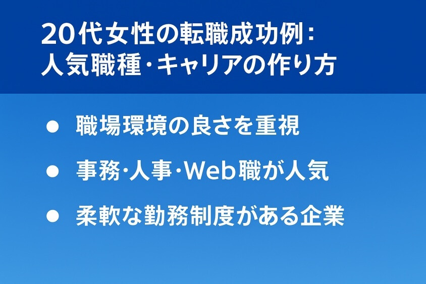 20代女性の転職成功例：人気職種・キャリアの作り方-【たった5つの秘策】20代が短期で転職できた成功例を徹底解説