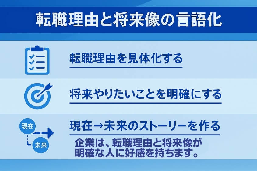 転職理由と将来像の言語化（ストーリーの作り方）-【たった5つの秘策】20代が短期で転職できた成功例を徹底解説