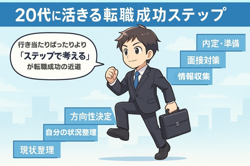 20代に活きる転職成功ステップ-【たった5つの秘策】20代が短期で転職できた成功例を徹底解説