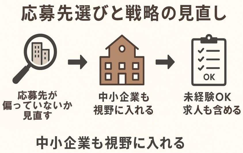 応募先選びと戦略の見直し-20代の転職書類選考通過をアップ! 成功テクと10人の成功体験談