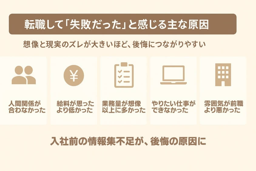 転職して「失敗だった」と感じるケース-【20代女性の転職失敗】よくある事例と回避法 成功のコツ3選