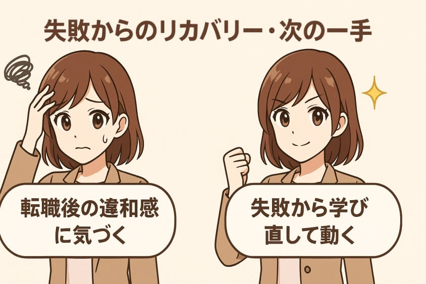 失敗からのリカバリー・次の一手-【20代女性の転職失敗】よくある事例と回避法 成功のコツ3選