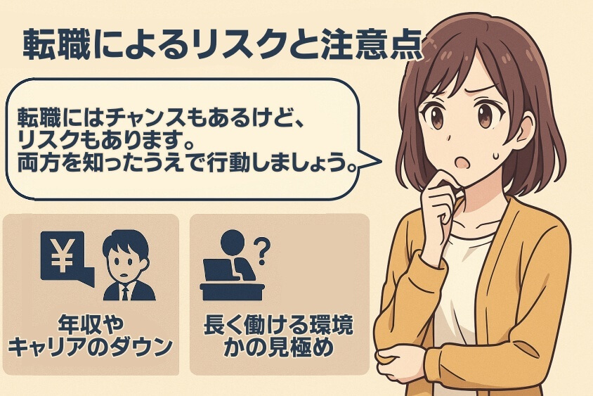 転職によるリスクと注意点-30代 転職のきっかけ「成功と失敗」体験談と転職成功法 徹底解説