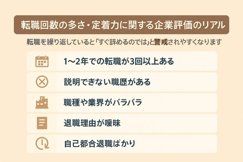 転職回数の多さ・定着力に関する企業評価のリアル-30代の転職で「みじめな失敗」しないための実際の体験談と対策
