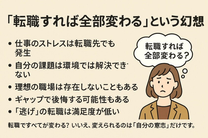 「転職すれば全部変わる」という幻想-転職しないほうがいい人の特徴15選＆確実に転職するための行動5選