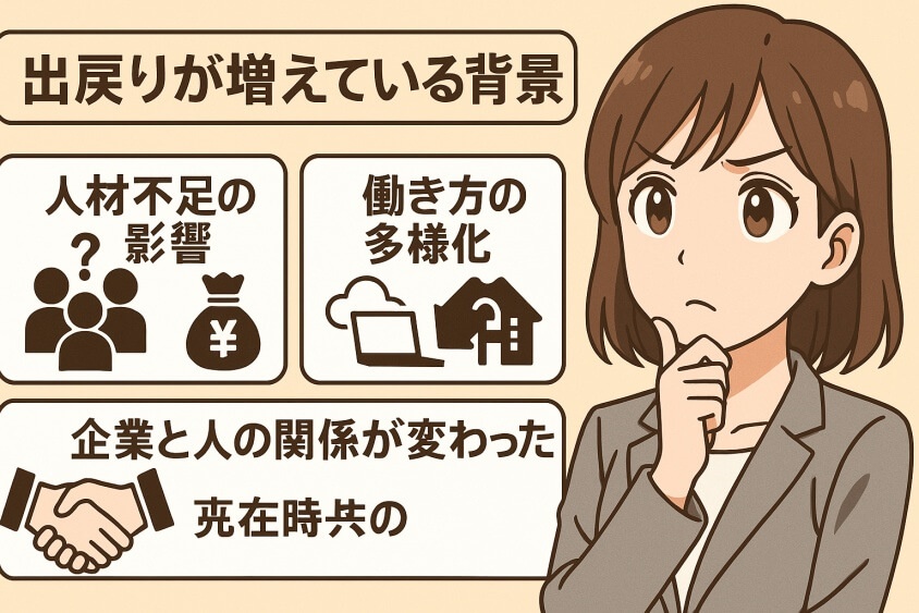 出戻りが増えている背景（転職市場・企業ニーズの変化）-出戻り転職の恥ずかしいが消える！企業が歓迎する意図と成功事例公開