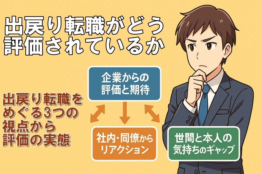 出戻り転職がどう評価されているか-出戻り転職の恥ずかしいが消える！企業が歓迎する意図と成功事例公開