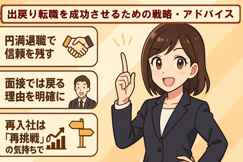 出戻り転職を成功させるための戦略・アドバイス-出戻り転職の恥ずかしいが消える！企業が歓迎する意図と成功事例公開