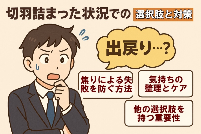 切羽詰まった状況での選択肢と対策-出戻り転職の恥ずかしいが消える！企業が歓迎する意図と成功事例公開