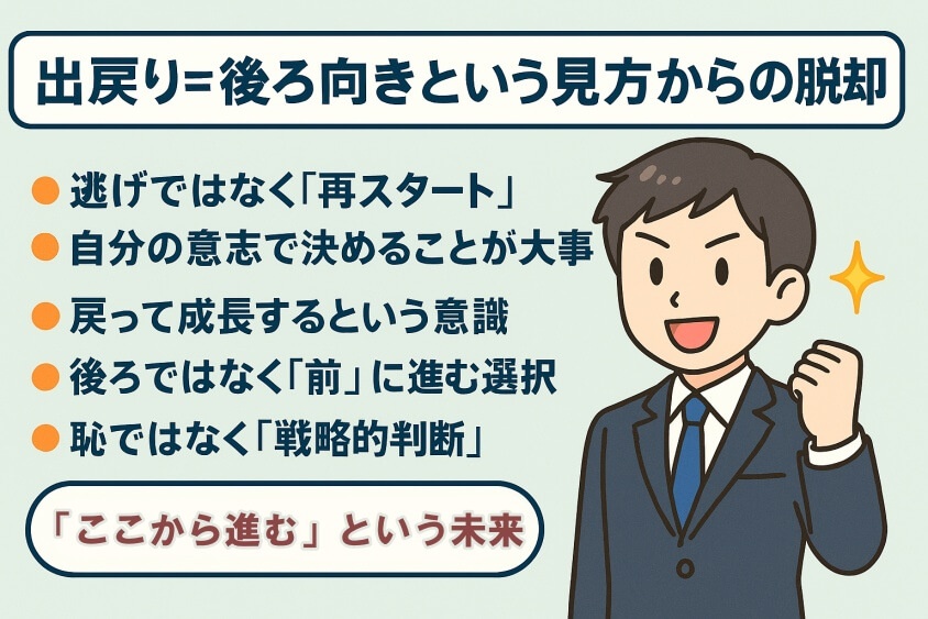 出戻り＝後ろ向きという見方からの脱却-出戻り転職の恥ずかしいが消える！企業が歓迎する意図と成功事例公開