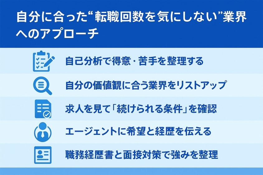 自分にあった“転職回数を気にしない”業界へのアプローチ-転職回数を気にしない業界・業種12選 転職のコツ大公開！