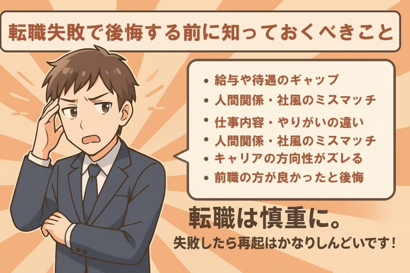 【転職失敗で後悔】…次こそ「成功の4つの転職術」-転職失敗で後悔する前に知っておくべきこと