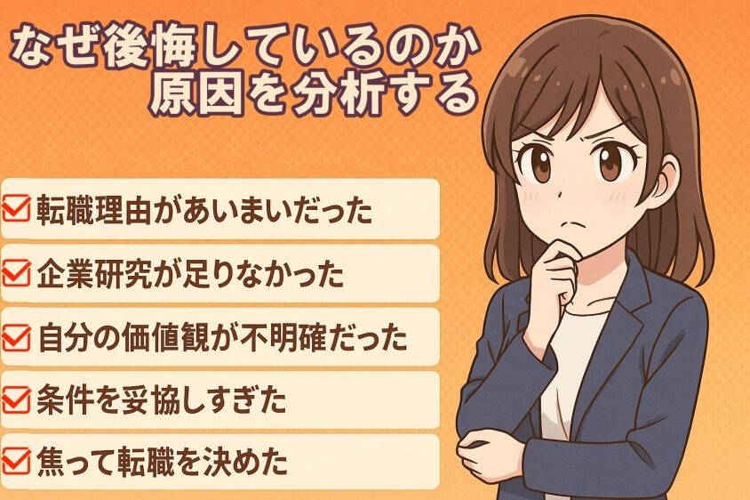 【転職失敗で後悔】…次こそ「成功の4つの転職術」-なぜ後悔しているのか原因を分析する